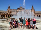 Visiting Plaza de Espa�a in Seville