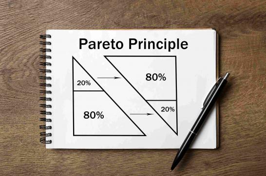 ley de pareto, regla 80 20, ley de pareto ejemplo, principio de pareto que es