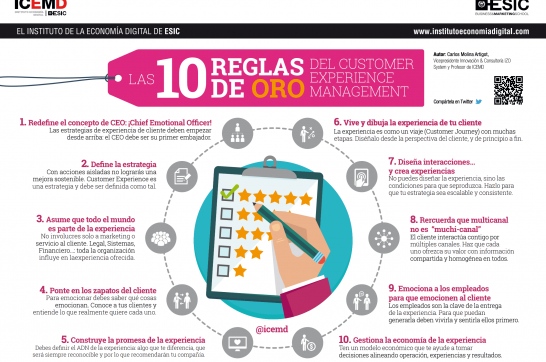 Las 10 reglas de oro del Customer Experience Management 