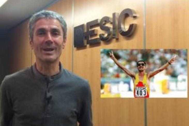 El campeón Martín Fiz da consejos a los corredores de la II Carrera Empresas ESIC