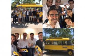 Marketing en Bus con el club de Marketing y Moritz